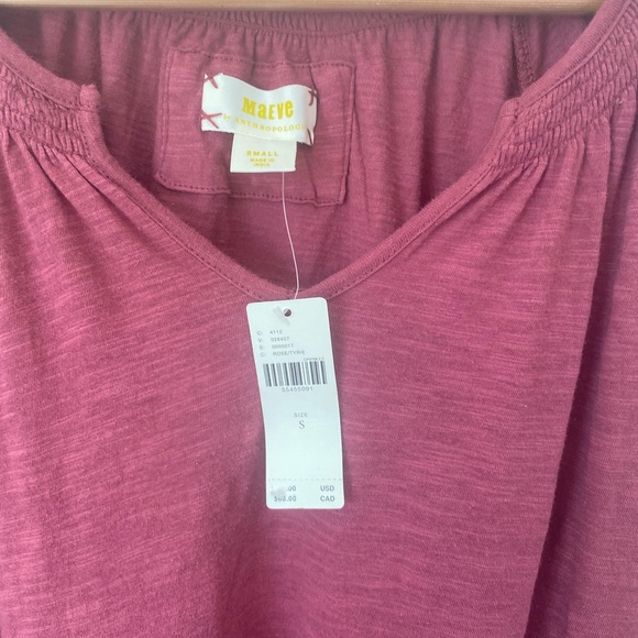 Anthropologie Maeve Isola Tiered Babydoll Top SZ S - Picture 4 of 12